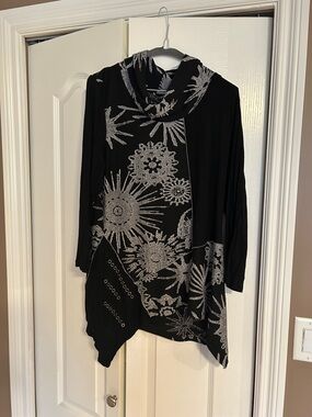 Cativa abstract print tunic